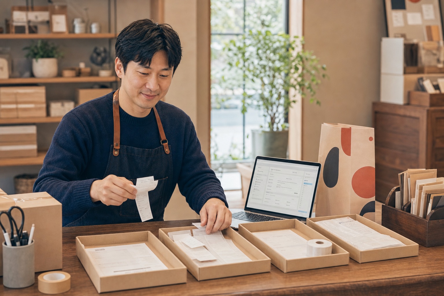온라인 판매가 시작되면 주문, 정산, 배송비, 포장재 증빙까지 함께 정리할 흐름이 필요합니다.